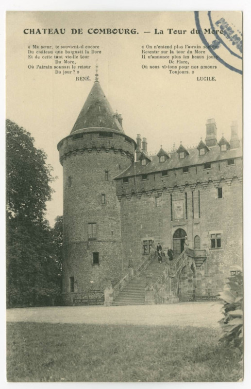 Carte postale ancienne Chateau De Combourg. - La Tour du More.