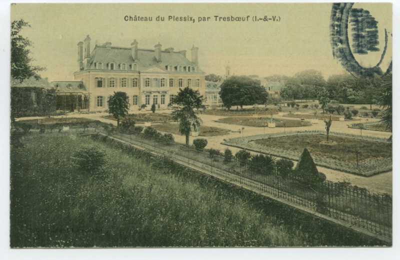 Carte postale ancienne Château du Plessix, par Tresboeuf (I.-&-V.).
