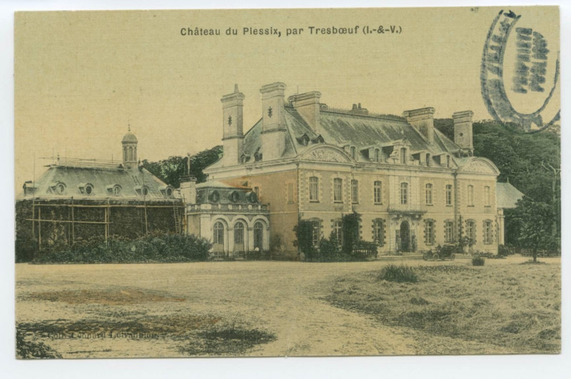 Carte postale ancienne Château du Plessix, par Tresboeuf (I.-&-V.).
