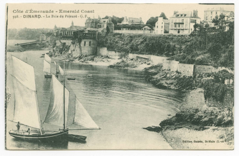 Carte postale ancienne 928. - Dinard. - La Baie du Prieuré - G. F.