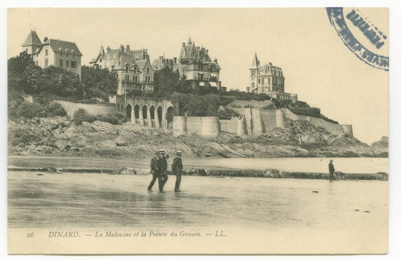Carte postale ancienne 26 Dinard. _ La Malouine et la Pointe du Grouin. _ Ll. à Dinard