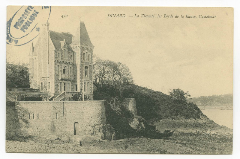 Carte postale ancienne 470 Dinard. - La Vicomté, les Bords de la Rance, Castelmar.