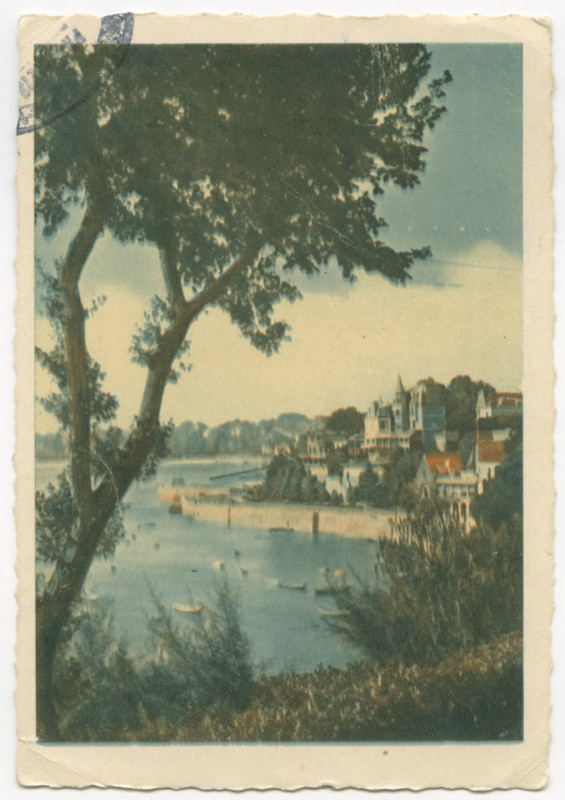 Carte postale ancienne Dinard (Ille-et-Vilaine) - 1639 - Promenade au clair de lune.