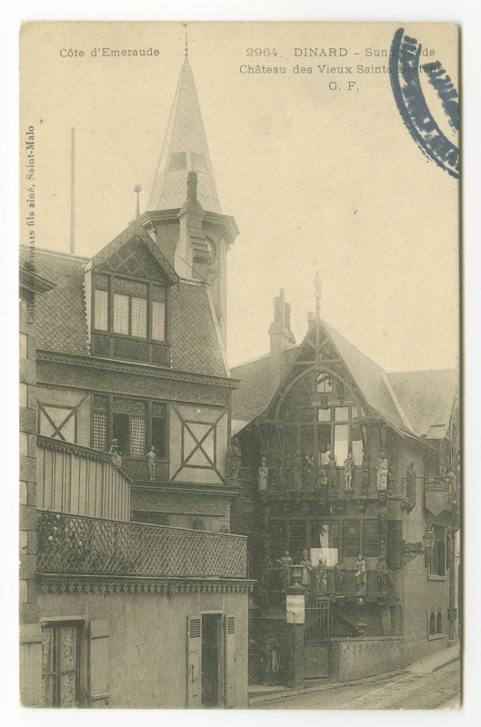 Carte postale ancienne 2964. Dinard - Sunny-Side - Château des Vieux Saints Bretons - G. F.