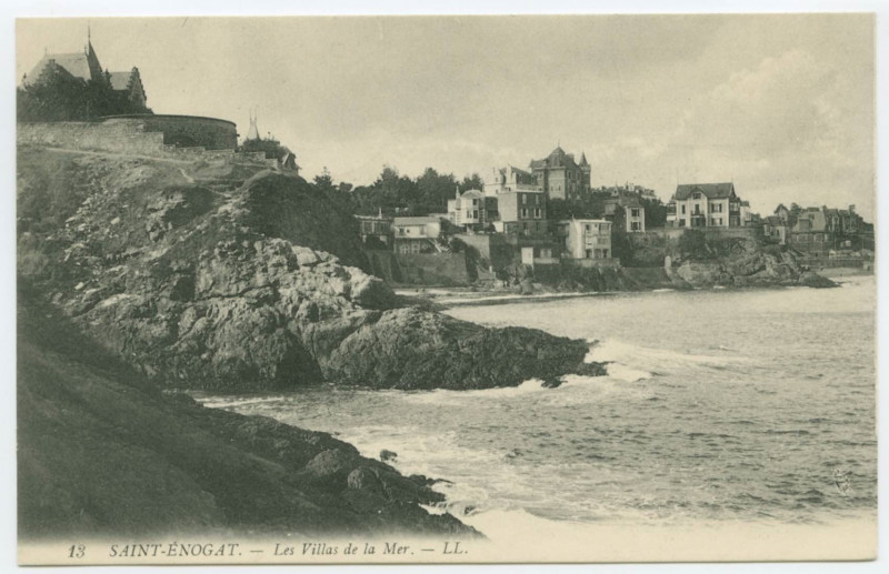 Carte postale ancienne 13 Saint-Enogat.- Les Villas de la Mer
