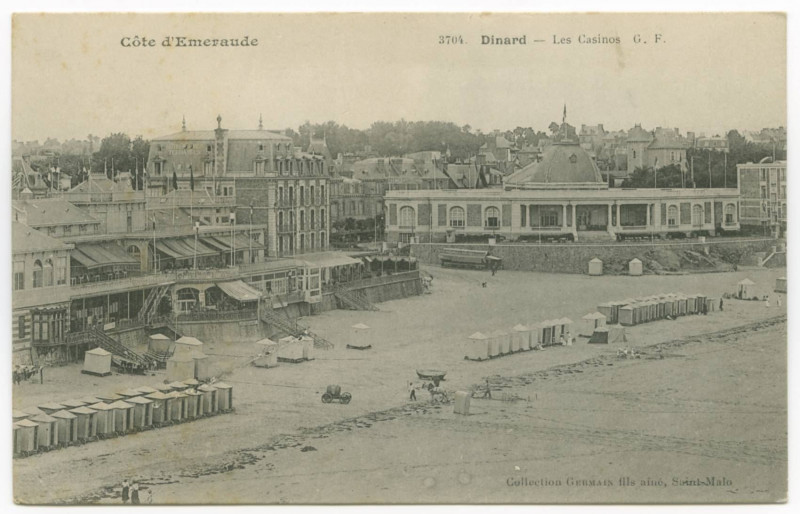 Carte postale ancienne 3704. Dinard _ Les Casinos G. F.