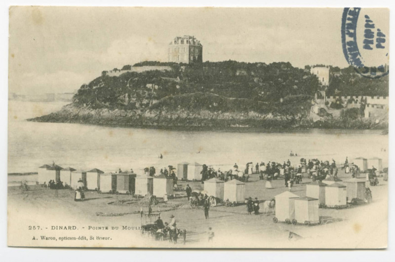 Carte postale ancienne 257. - Dinard. - Pointe du Moulinet.