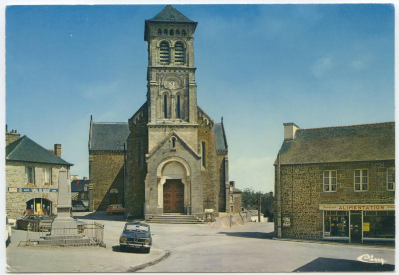Carte postale ancienne Dinge (35440. I.-et-V.) - L'Eglise.