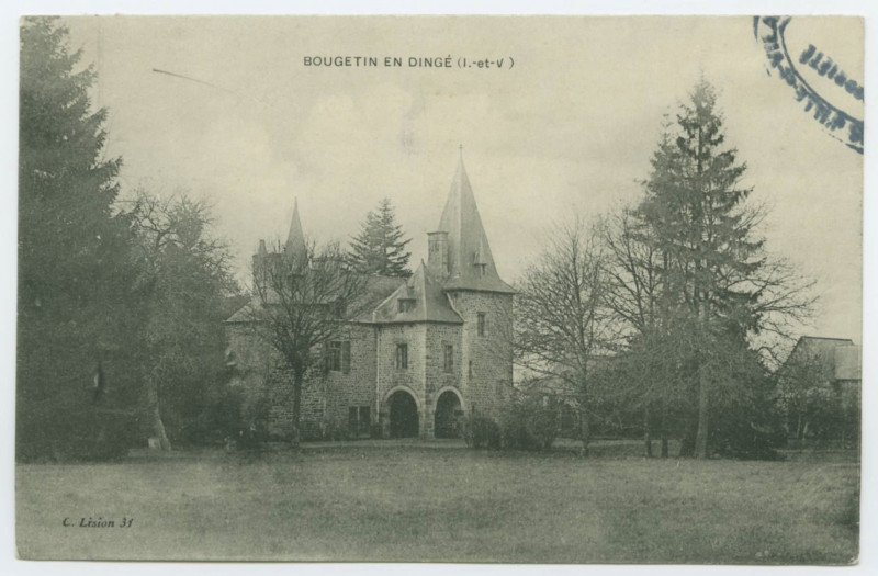 Carte postale ancienne Bougetin En Dinge (I.-et-V.).