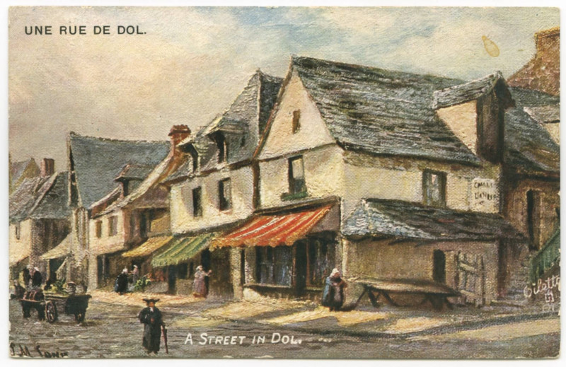 Carte postale ancienne Une Rue De Dol./ A Street In Dol.