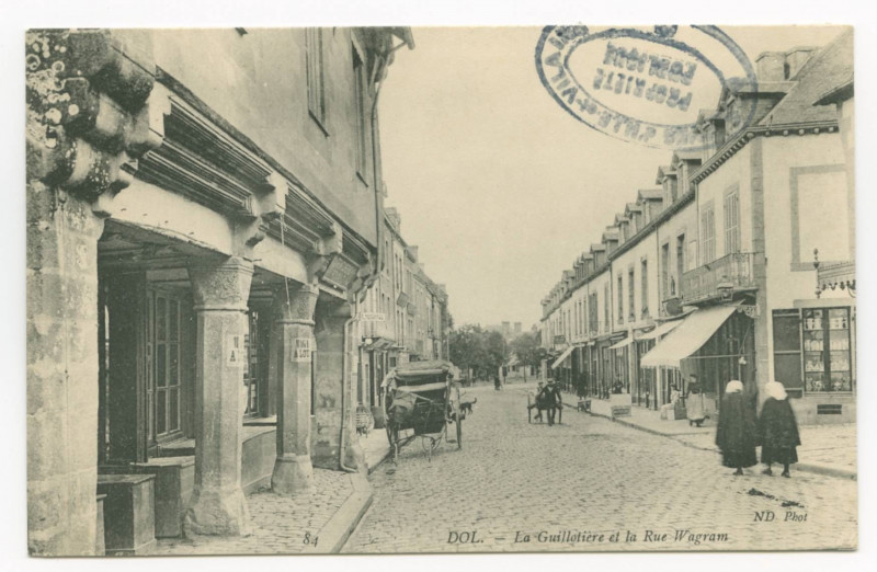 Carte postale ancienne 84   Dol. - La Guillotière et la Rue Wagram.