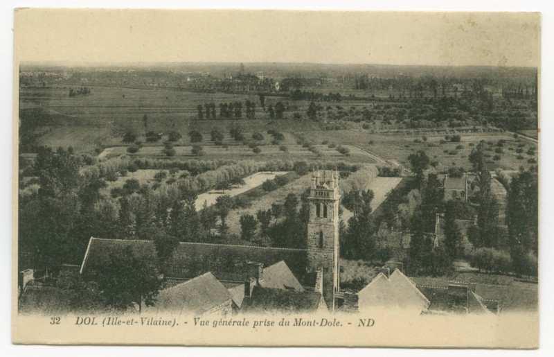 Carte postale ancienne 32 Dol (Ille-et-Vilaine). - Vue Generale prise du Mont-Dole.