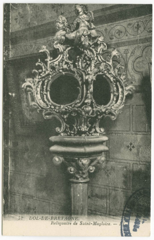 Carte postale ancienne 52  Dol-De-Bretagne. Reliquaire de Saint-Magloire.