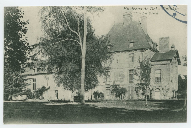 Carte postale ancienne Environs de Dol - Epiniac, Les Ormes.