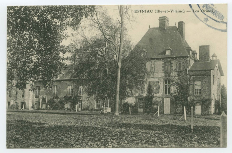 Carte postale ancienne Epiniac (Ille-et-Vilaine) - Les Ourmes.