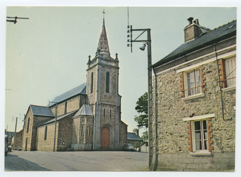 Carte postale ancienne L'Eglise d'Ercé.