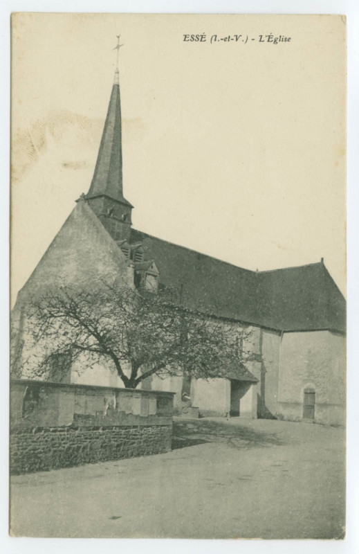 Carte postale ancienne Esse (I.-et-V.) - L'Eglise.