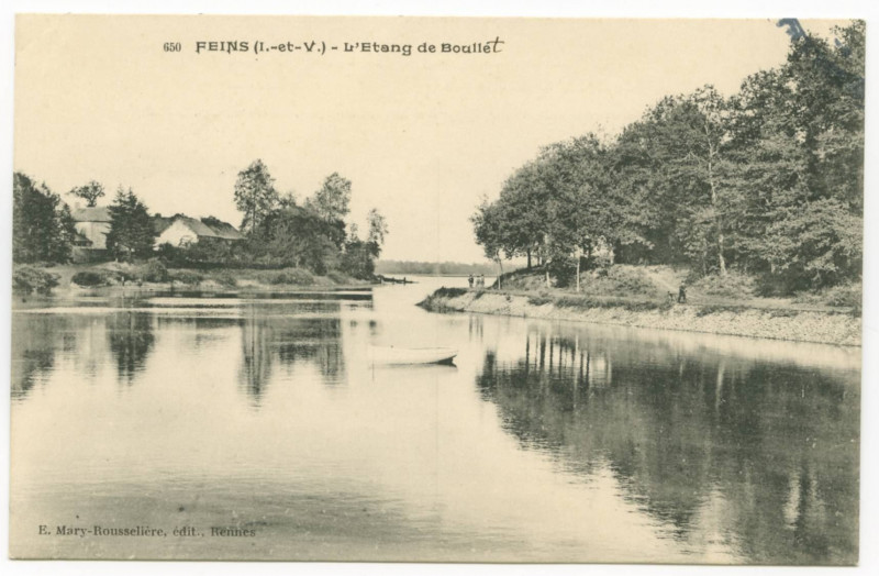 Carte postale ancienne 91. - Feins (I.-et-V.). - L'Etang du Boulet.