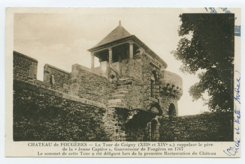 Carte postale ancienne Chateau de Fougeres.