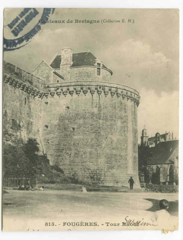 Carte postale ancienne 815. - Fougeres. - Tour Raoul.