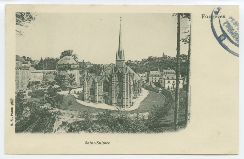 Carte postale ancienne Saint-Sulpice à Fougères