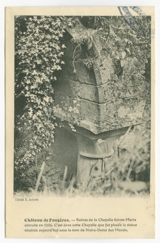 Carte postale ancienne Château de Fougères.