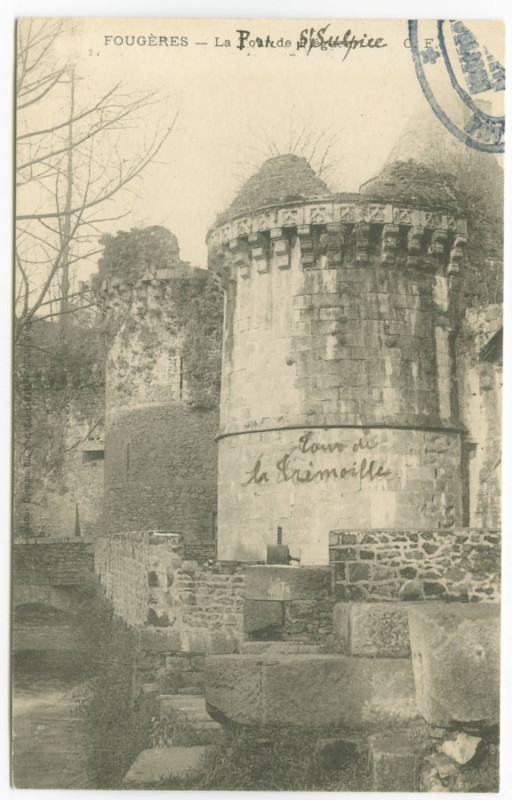 Carte postale ancienne Fougeres _ La Tour de Pléguen.