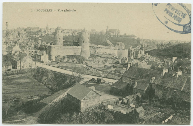 Carte postale ancienne 2. - Fougeres _ Vue Generale.