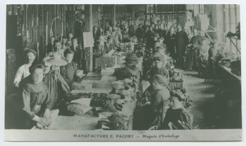 Carte postale ancienne Manufacture E. Pacory - Magasin d'Emballage.