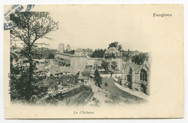 Carte postale ancienne Fougères - Le Château.