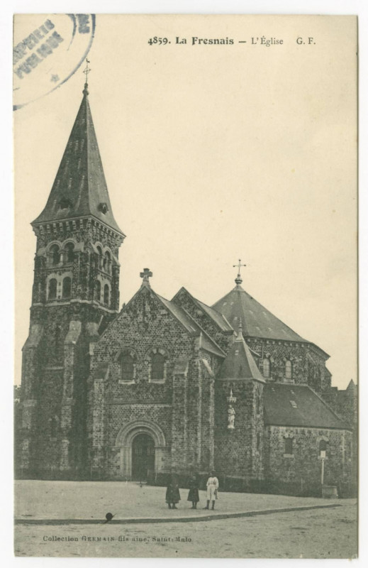 Carte postale ancienne 4859. La Fresnais - L'Eglise.