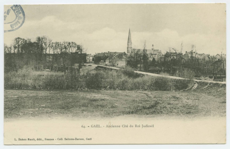 Carte postale ancienne 64. - Gael. - Ancienne Cité du Roi Judicaël.