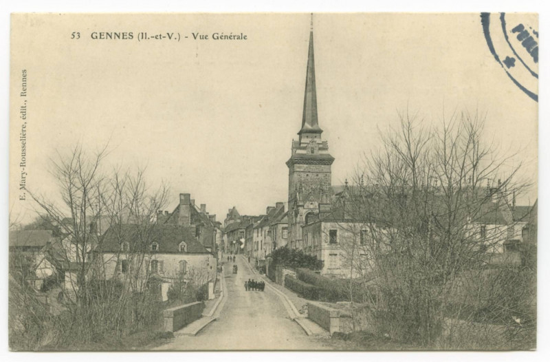 Carte postale ancienne 53  Gennes (Il.-et-V.) - Vue Generale.