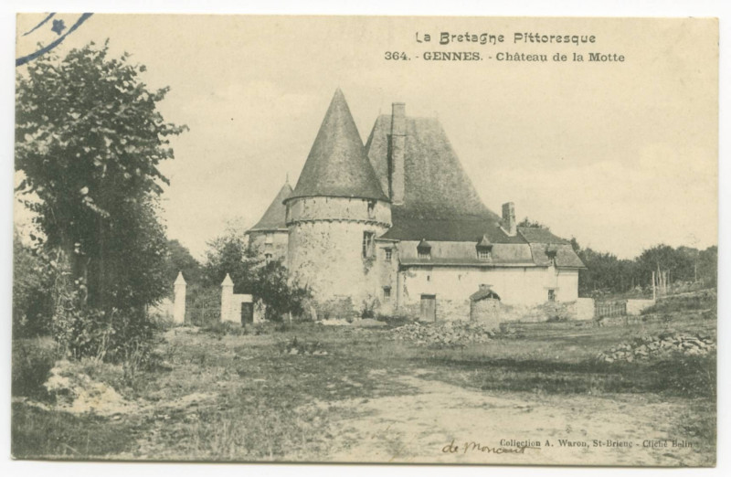 Carte postale ancienne 364. - Gennes. - Château de la Motte.