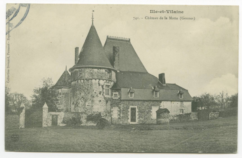 Carte postale ancienne 741. - Château de la Motte (Gennes).