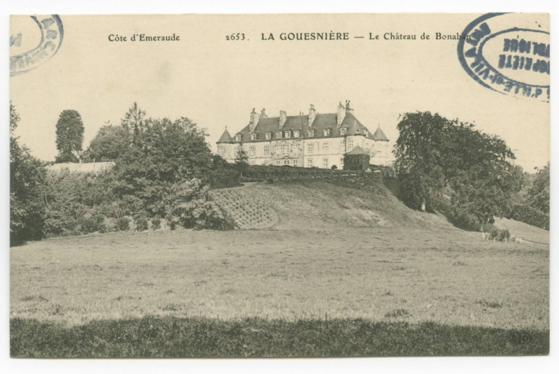 Carte postale ancienne 2653.  La Gouesniere - Le Château de Bonaban.