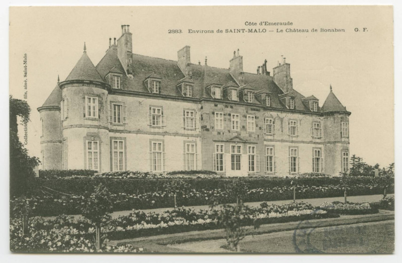 Carte postale ancienne 2883. Environs de Saint-Malo - Le Château de Bonaban.