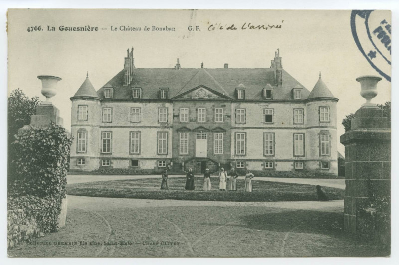 Carte postale ancienne 4766. La Gouesnière - Le Château de Bonaban.
