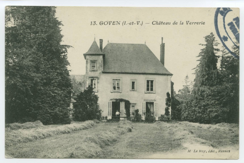 Carte postale ancienne 13. Goven (I.-et-V.) - Château de la Verrerie.