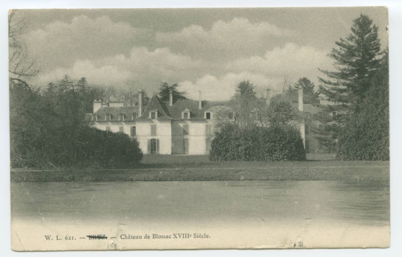 Carte postale ancienne 621. - Château de Blossac XVIIIe Siècle.