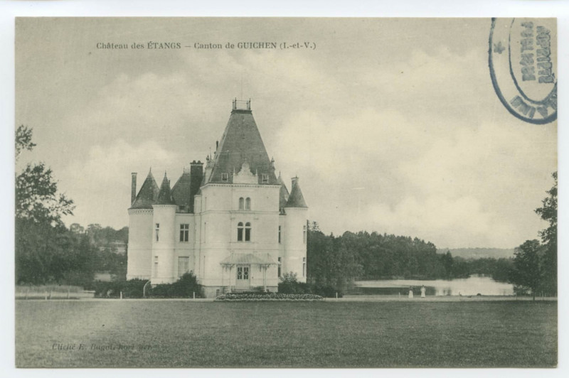 Carte postale ancienne Château des Etangs - Canton de Guichen (I.-et-V.).