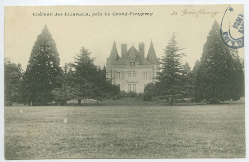 Carte postale ancienne Château des Lizardais, près Le Grand-Fougeray.
