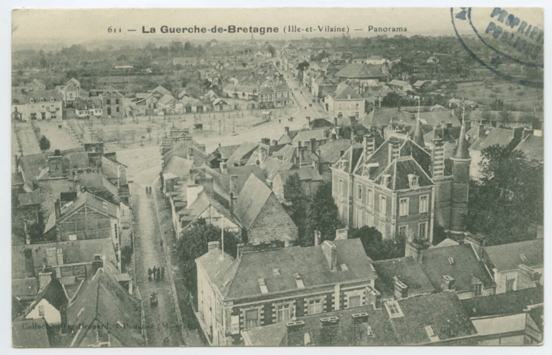 Carte postale ancienne 611 - La Guerche-DEBretagne (Ille-et-Vilaine) - Panorama.