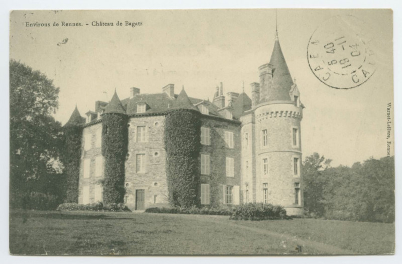Carte postale ancienne Environs de Rennes. - Château de Bagatz.