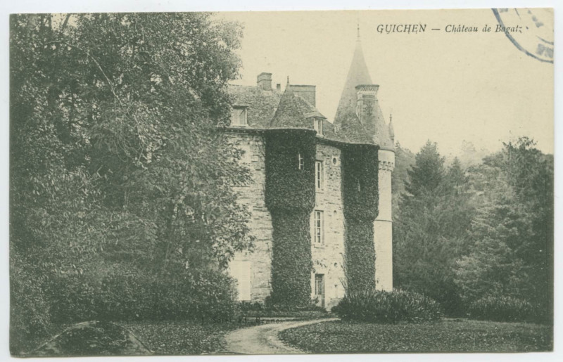 Carte postale ancienne Guichen - Château de Bagatz.