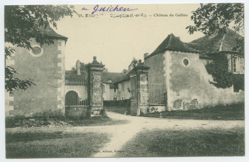 Carte postale ancienne 21. Château du Gaillieu, en Guichen (I.-et-V.).
