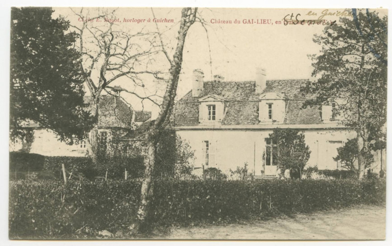 Carte postale ancienne Château du Gai-LIEU, en Guichen (I.-et-V.).