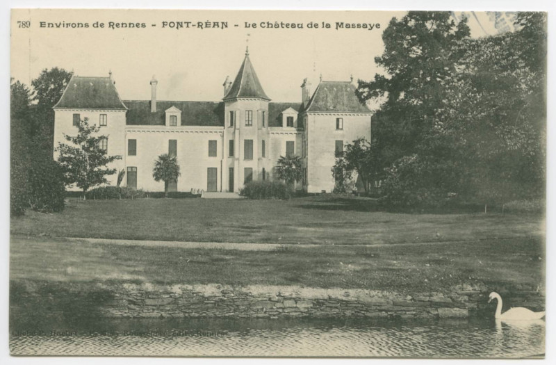 Carte postale ancienne 789  Environs de Rennes - Pont-Rean - Le Château de la Massaye.