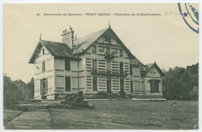 Carte postale ancienne 597  Environs de Rennes - Pont-Rean - Château de la Quémerais.