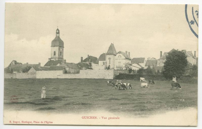Carte postale ancienne Guichen. - Vue Generale.